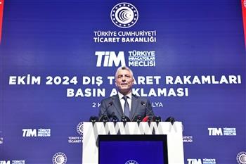  TİCARET BAKANI BOLAT, EKİM AYI İHRACAT VERİLERİNİ AÇIKLADI  