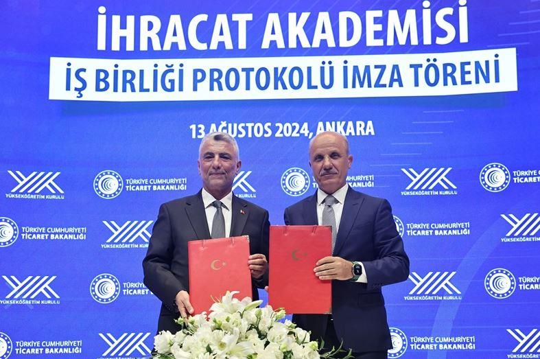 TİCARET BAKANI BOLAT, İHRACAT AKADEMİSİ İŞBİRLİĞİ PROTOKOLÜ İMZA TÖRENİ'NDE KONUŞTU